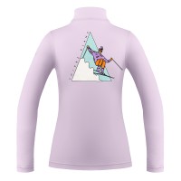Womens base layer with zip dream purple print Mia